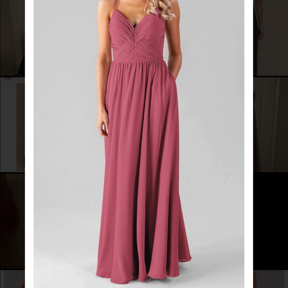 Kennedy Blue Caitlin Bridesmaid Dress in Rosewood - Size 6, unaltered